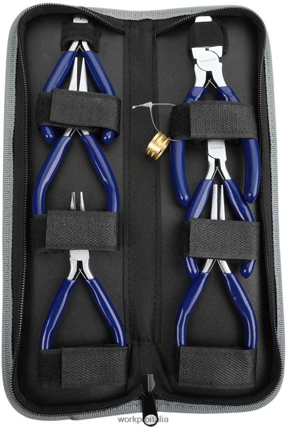 WORKPRO Set di 7 pinze da gioielliere con custodia facile da trasportare utile B0600L78 attrezzo