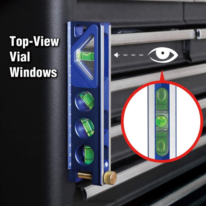 WORKPRO Livello siluro con costruzione in lega di alluminio da 6-1/2 pollici utile B0600L110 attrezzo
