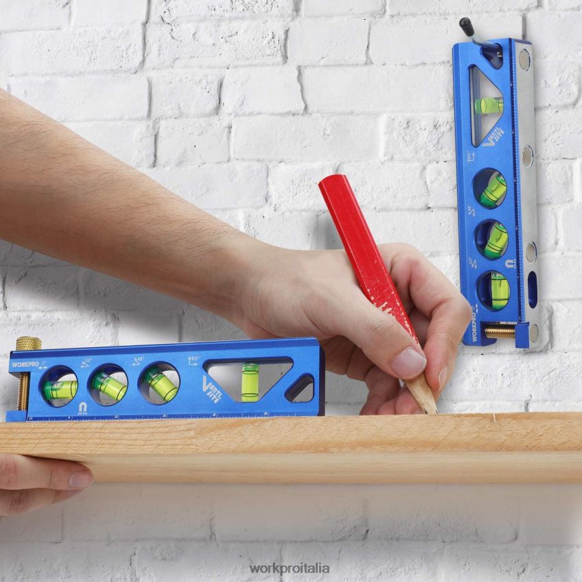 WORKPRO Livello siluro con costruzione in lega di alluminio da 6-1/2 pollici utile B0600L110 attrezzo