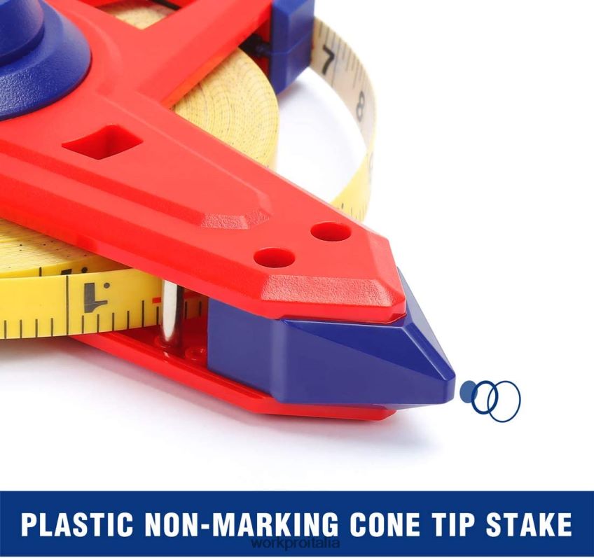 WORKPRO Nastro metrico a bobina aperta con doppia lama in fibra di vetro rivestita in nylon, 100 piedi nuovo B0600L109 attrezzo